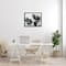Stupell Industries Blue Swirling Modern Flowers Floater Framed Art